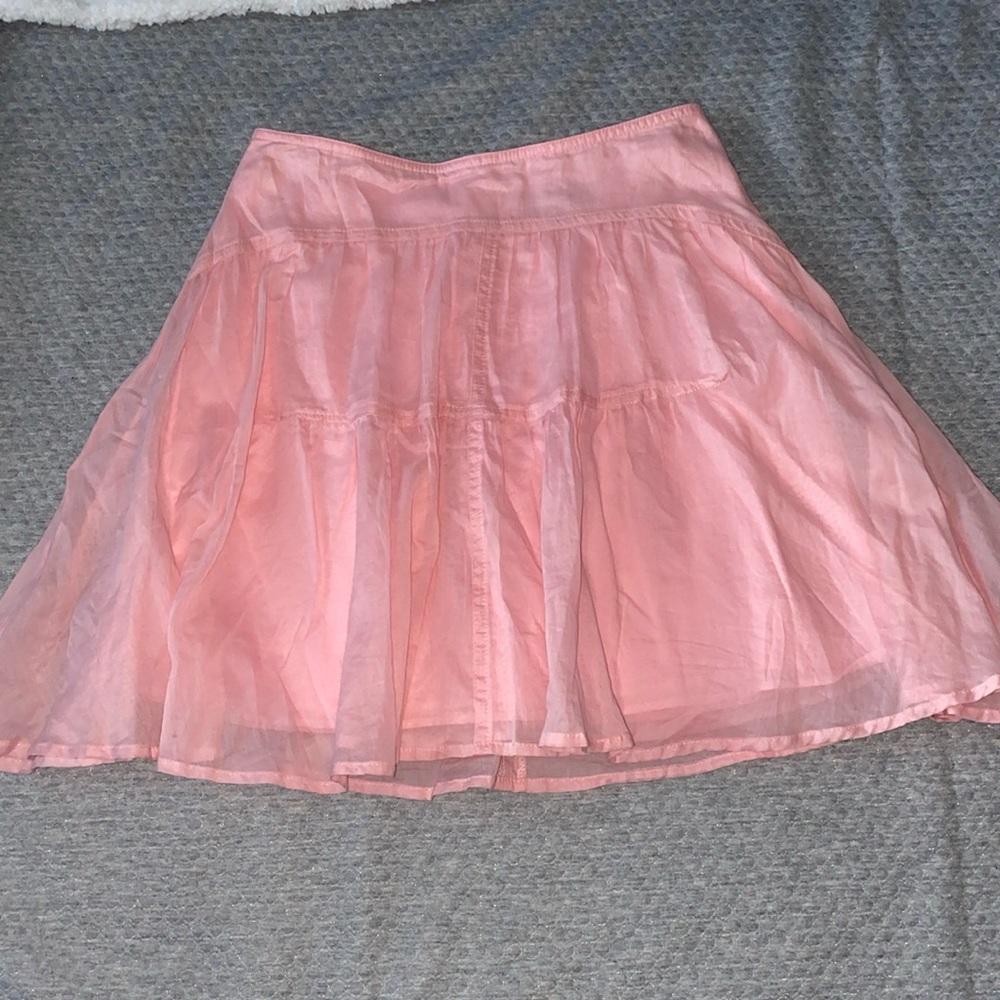 J. CREW PINK SKIRT women’s sz 00 three layers cotton like new condition